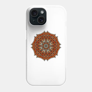 Mandala red and green Phone Case