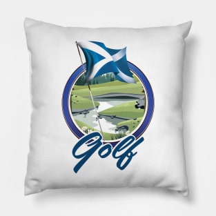 Golf Scotland logo Pillow