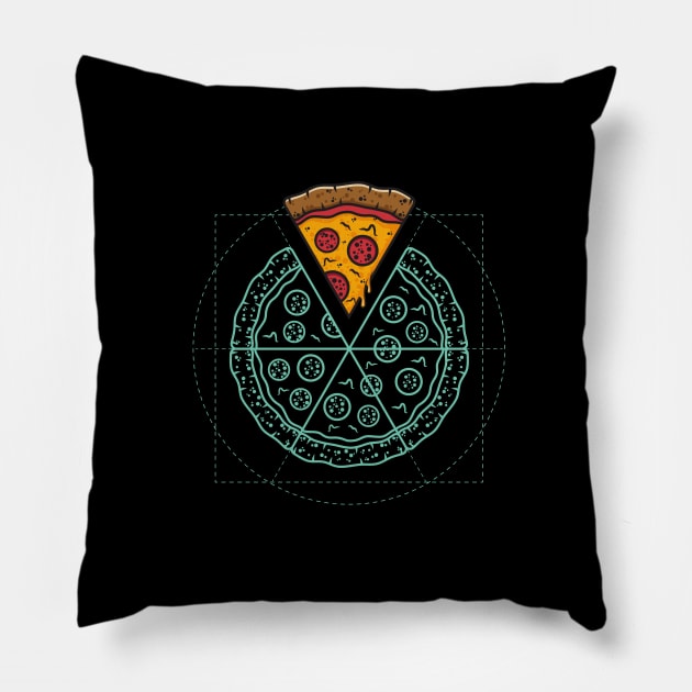 The Vitruvian pizza Pillow by redwane