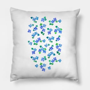 Little Blue Flower Love Pillow