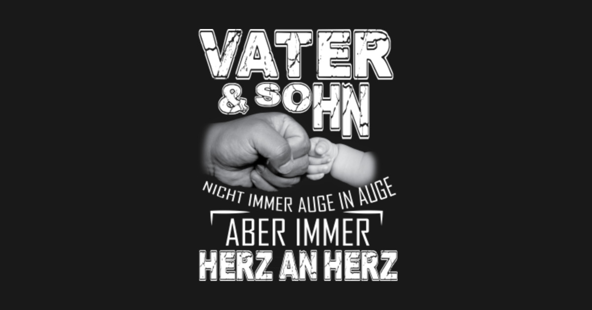 Vater und Sohn TShirt Herz An Herz Vater Sohn Partnerlook Das Coole