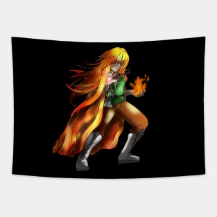 Sorcerer with a fireball Tapestry