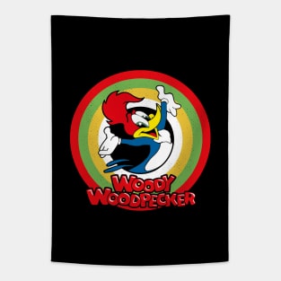 Woody Woodpecker Circle Style Tapestry