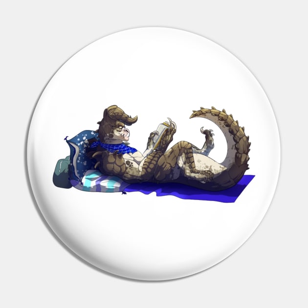 DeathClaw Reading Pin by gruntcooker