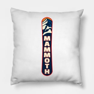 Snowboarding Mammoth Mountain California Pillow