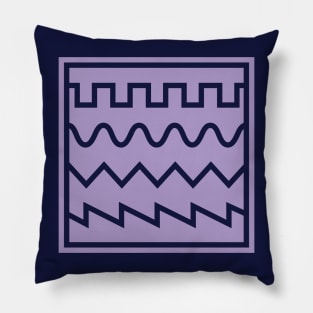 Synthesizer Waveforms Purple Pillow