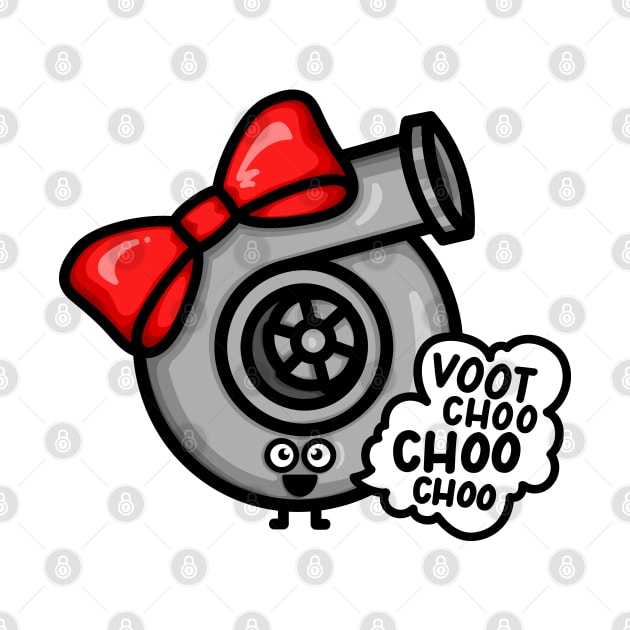 What Does The Cutest Turbo Say - Red Bow by hoddynoddy