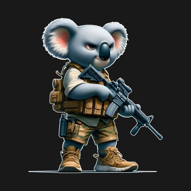 Tactical Koala by Rawlifegraphic