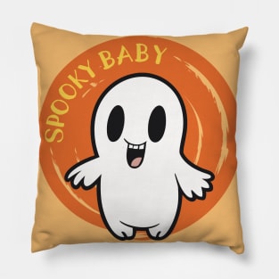 Spooky Ghost Baby Smiling Pillow