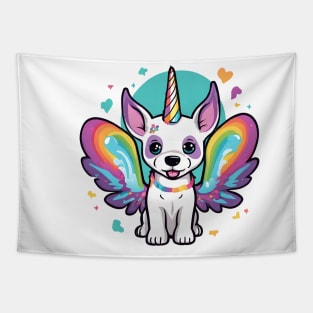 Unicorn Puppy Cute Kawaii Dog Tapestry