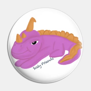 Pattrick the pink Dino - The Scaly Friend's Collection Artwort By TheBlinkinBean Pin