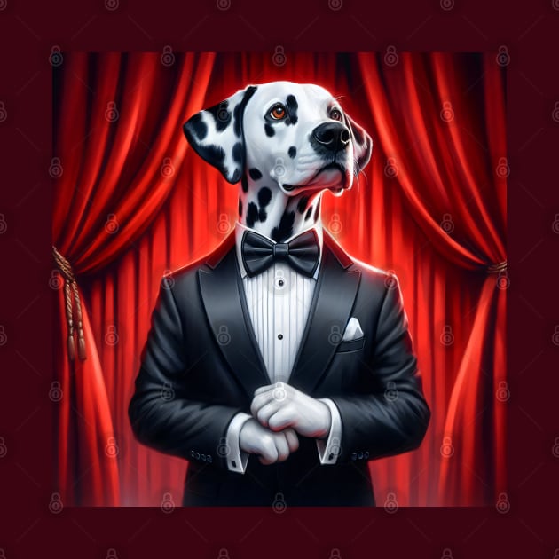 Confident Dalmatian in Tuxedo Formal Wear by nicecorgi