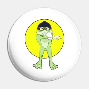 Frog with Swimming goggles Pin