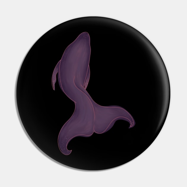 Purple Whale Pin by Pastel.Punkk