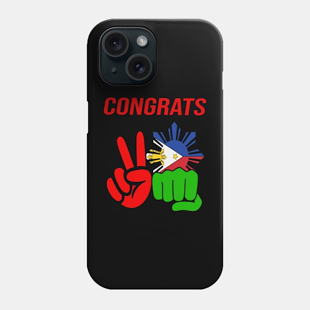 Congrats BBM Sara Marcos Duterte Uniteam Victory 2022 Philippines New President Vice President Red Green Pinoy Pinay Phone Case by familycuteycom