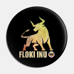 Floki Inu Coin Mission To The Moon Floki Army Vintage Crypto Token Cryptocurrency Wallet Birthday Gift For Men Women Pin