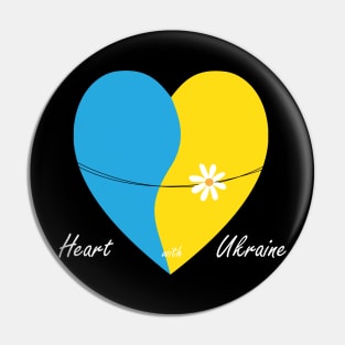 Heart with Ukraine Pin