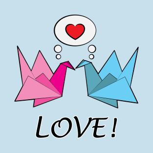 Origami Birds in Love! T-Shirt