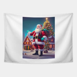 Christmas Santa Tapestry