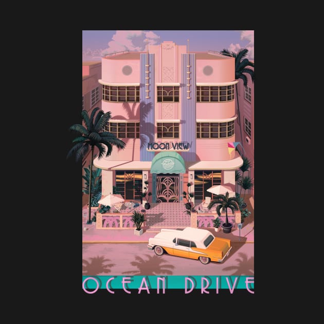 Ocean Drive Sunset by Mr.Melville