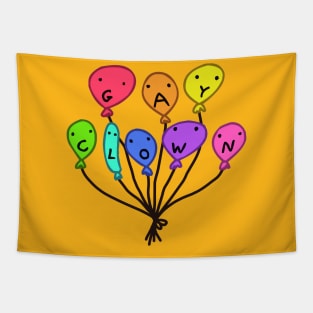 balloon friends "gay clown" Tapestry