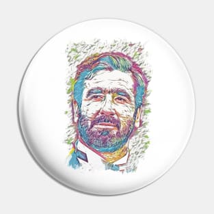 Eric Cantona  / The living legend - Abstract Portrait Pin