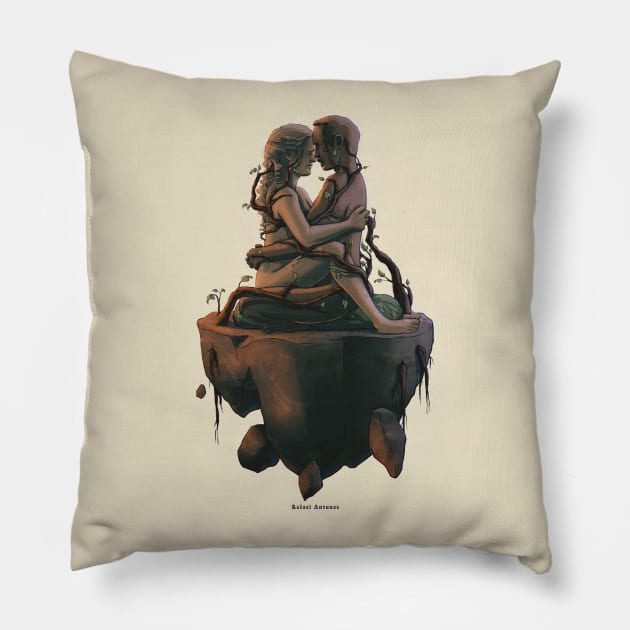 Couple Mantra Pillow by Rafarte