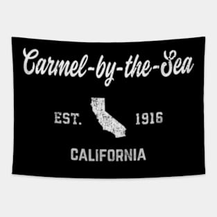 Carmel By The Sea California retro EST.1916 Tapestry