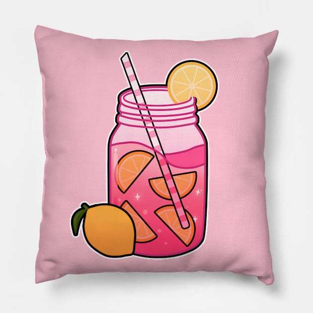 Pink Lemonade Pillow by leoleon