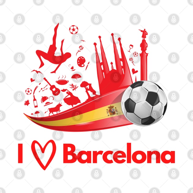 I love Barcelona by SoccerOrlando