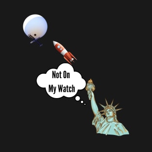 Statue of Liberty Shooting Down Spy Balloon T-Shirt