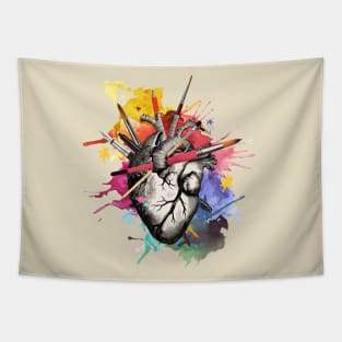Drawing lovers, for artist, creation, art lovers Tapestry