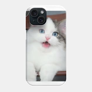 the blue eyes cats Phone Case