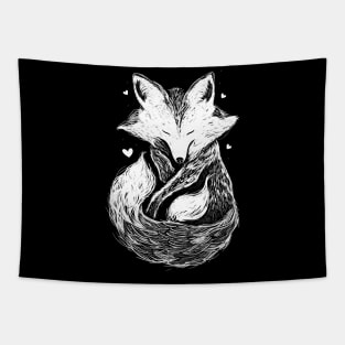 Fox in love Tapestry