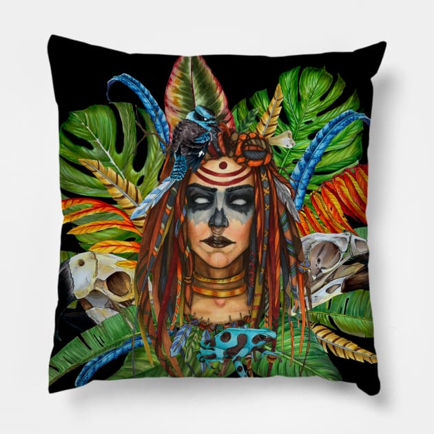 Witchcraft wicca Pillow by Merilinwitch