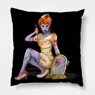 Bloody Nurse Halloween Zombie Pillow