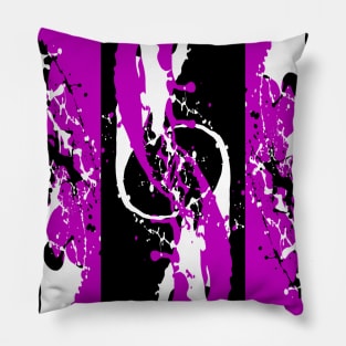 Pink paint splashes Pillow