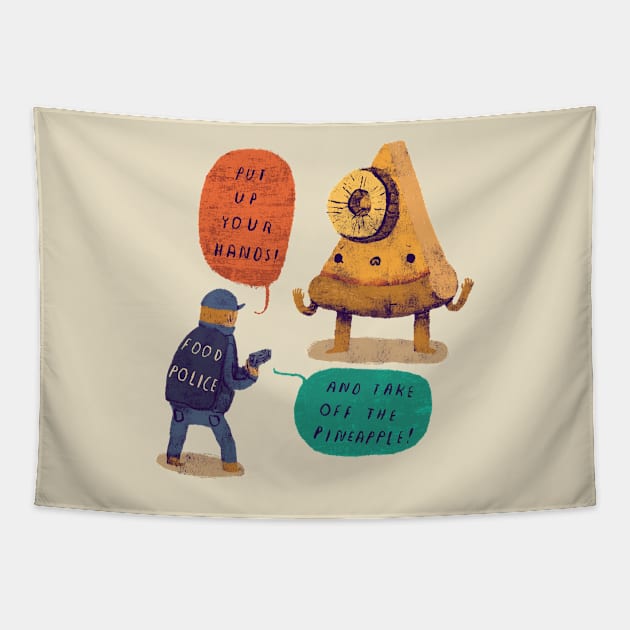 food police Tapestry by Louisros