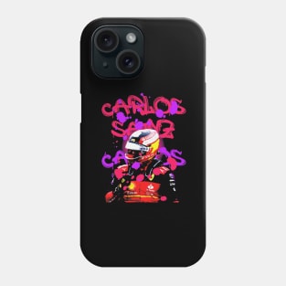 Carlos Sainz Neon Phone Case