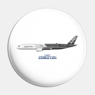 Illustration of Airbus A350 F-WWCF Pin