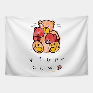 Max The Teddy Bear Fight Club Tapestry