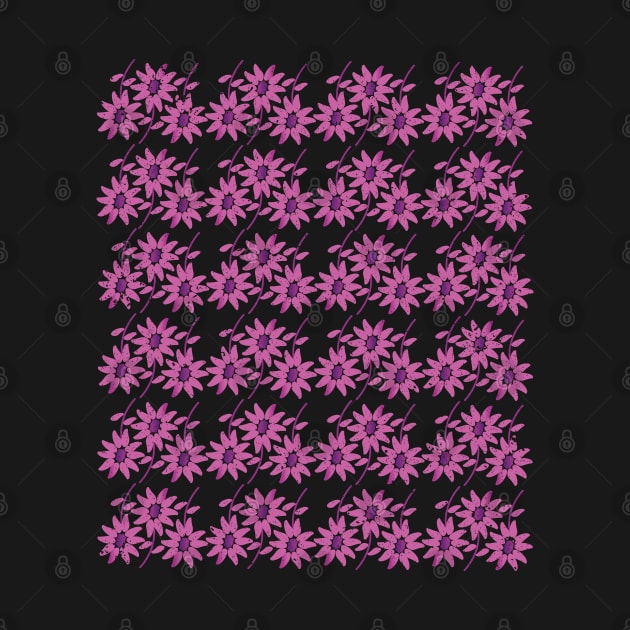 Pink Repeating Flower Seamless Pattern by Ezzkouch