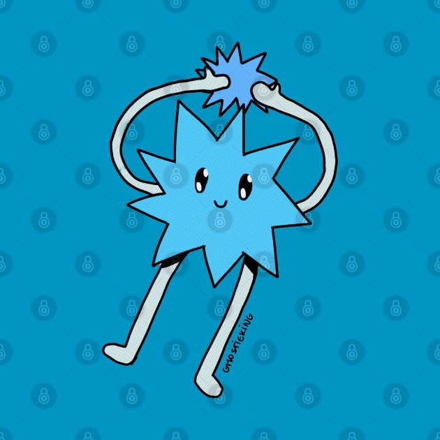 Silly Little Guy | Blue Sticker Version by ghostieking