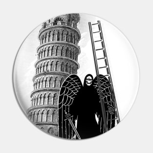 Angel of Death with ladder to the top of the tower Pin