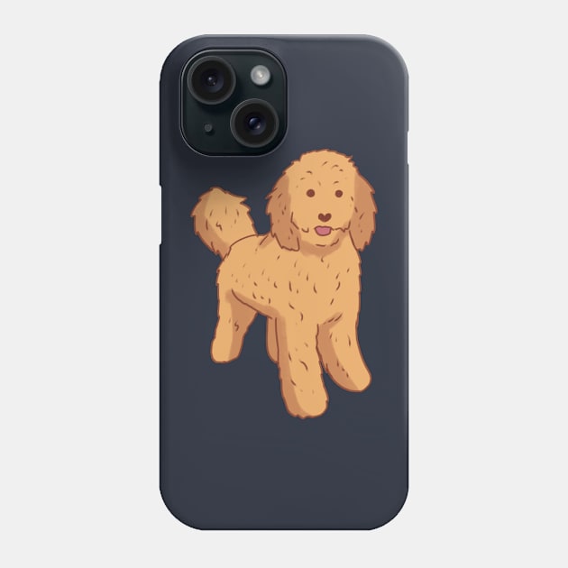 Cute Golden doodle art Phone Case by Mayarart