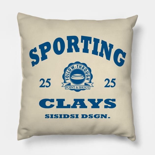 sporting clays Pillow by sisidsi