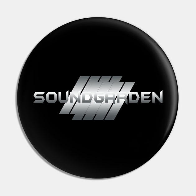 Metallic Illustration Soundgarden Pin by theStickMan_Official