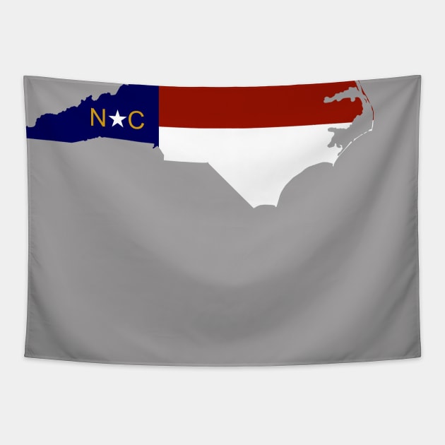 NC State and Flag Tapestry by ilrokery