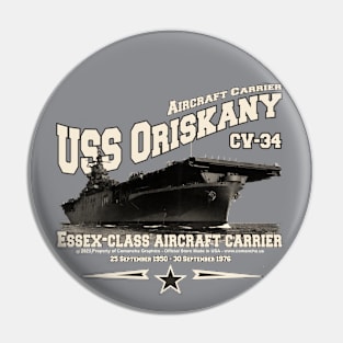 USS ORISKANY CV-34 aircraft carrier veterans Pin