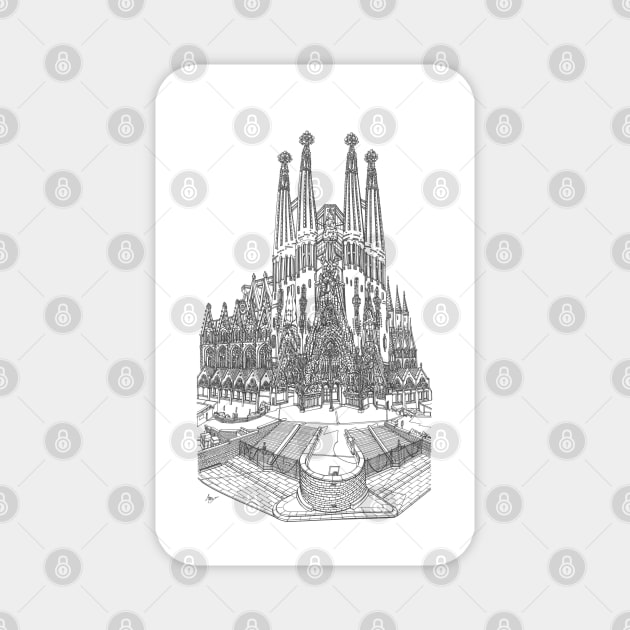 Sagrada Familia Magnet by valery in the gallery